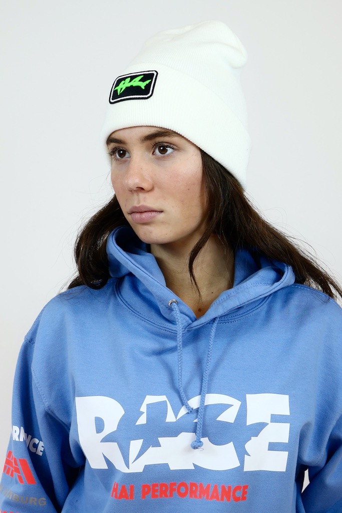 Hai Strick Beanie-3 D Neon Green – Bild 2