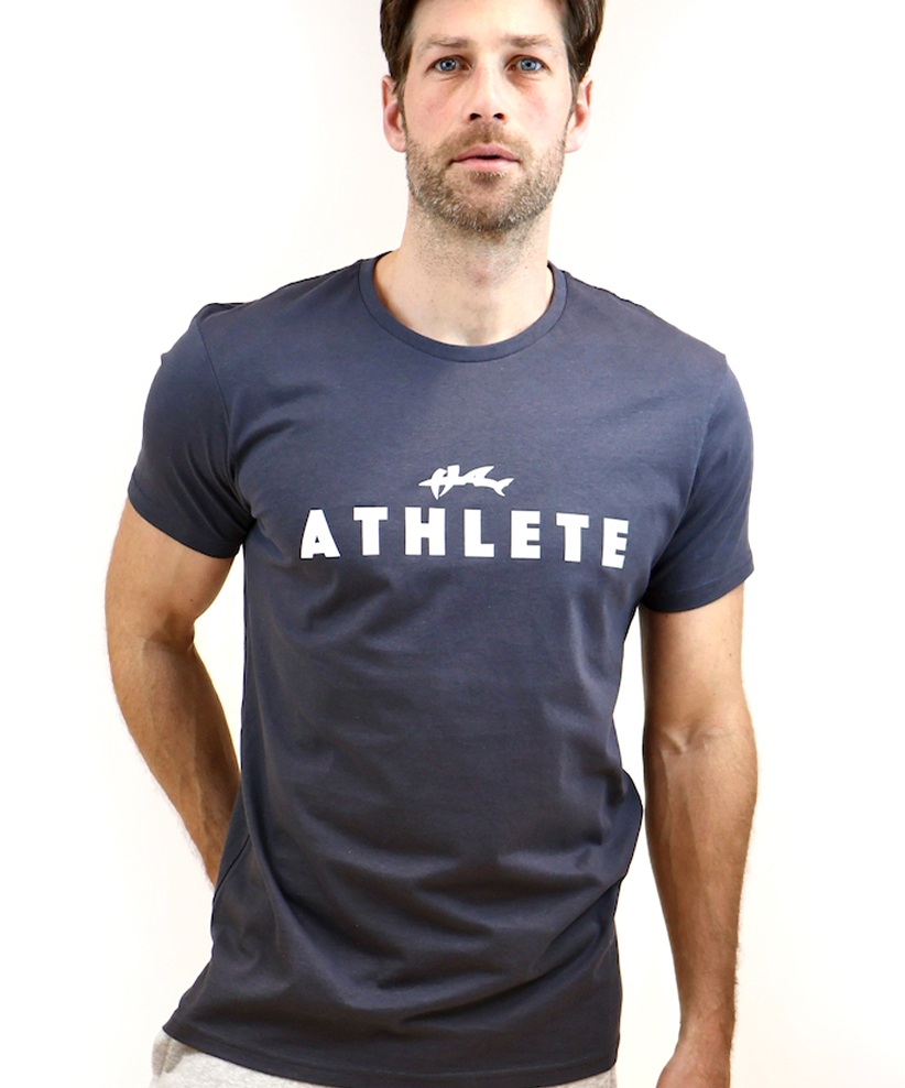 Hai Funktion Shirt Men - White Athlete Print – Bild 3