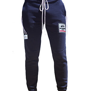Men Sweat Pants - White Athletics Pink