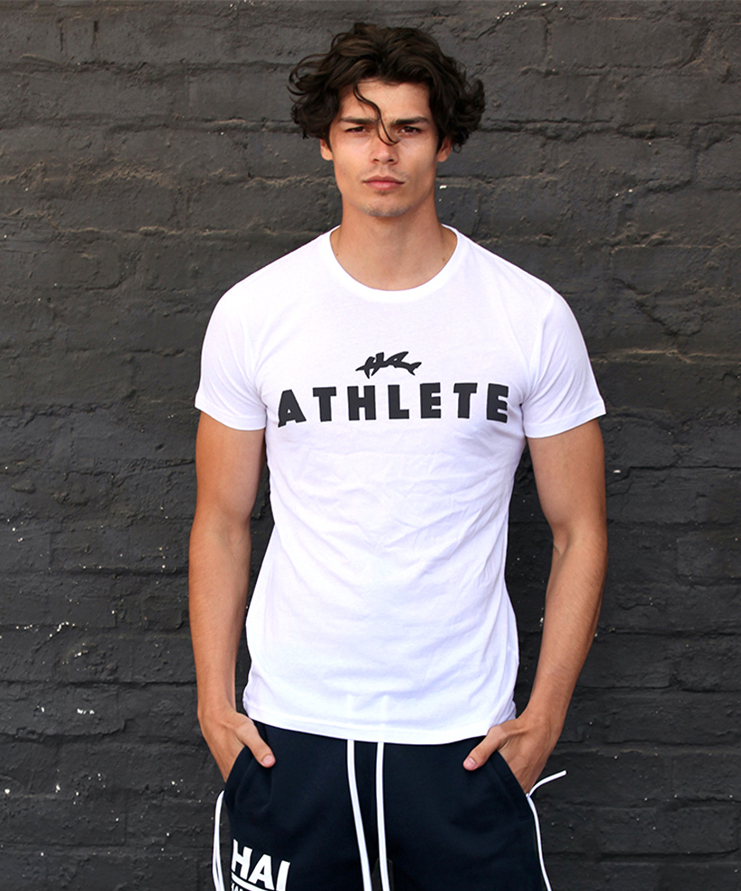 Hai Funktion Shirt Men - Black Athlete Print – Bild 2