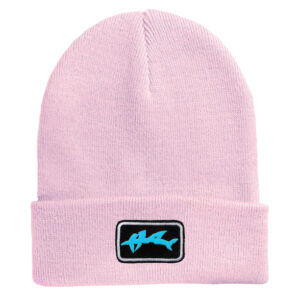Hai Strick-Beanie - 3D Neon Azure