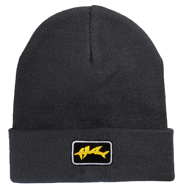 Hai Strick Beanie-3 D Gold Metallic