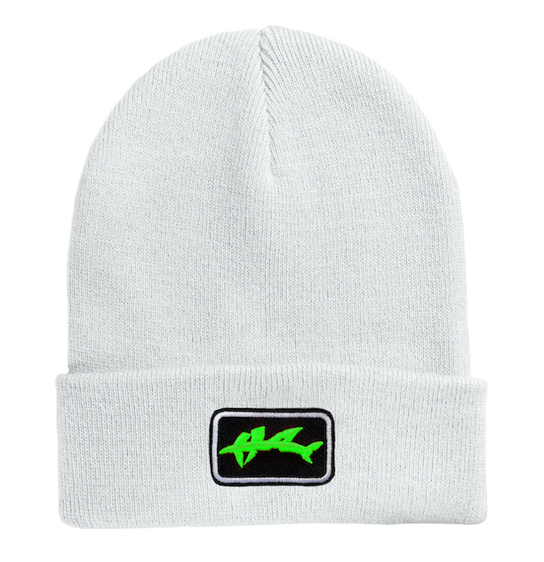 Hai Strick Beanie-3 D Neon Green