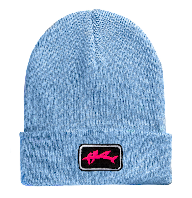 Hai Strick Beanie-3 D Neon Pink