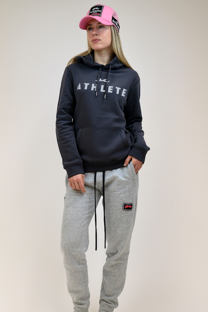 Hai Hoodie Women - White Athlete Print – Bild 4